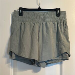 Women's Green Athletic Shorts